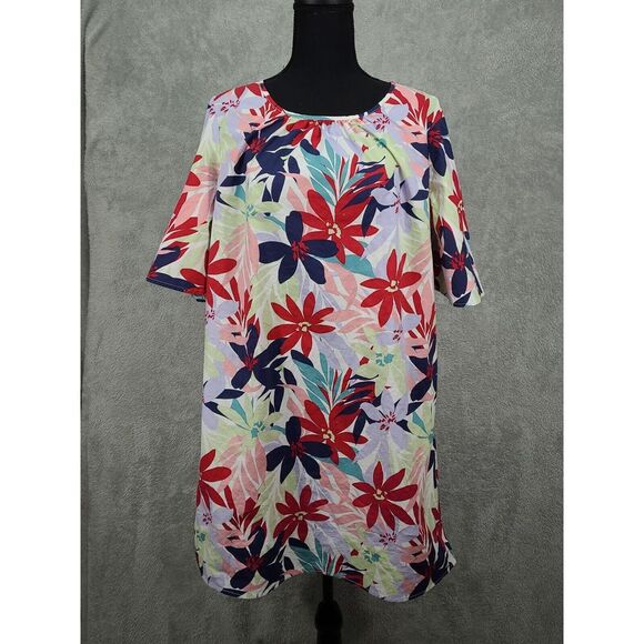 The Pioneer Woman Dresses & Skirts - The Pioneer Woman Scoop Neck Mini Dress Bell Sleeves Floral Print 100% Cotton